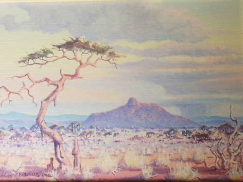 Namibian Andries Erasmus Original Oil on Canvas Board!!