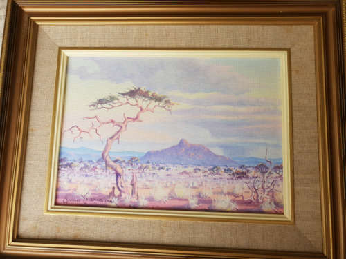 Namibian Andries Erasmus Original Oil on Canvas Board!!