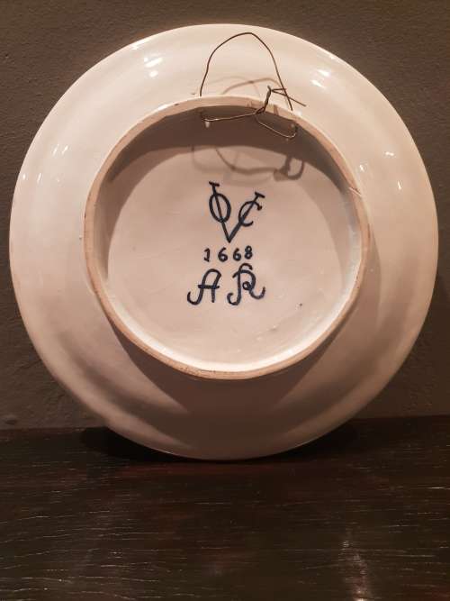 VOC Blue and White Porcelain Plate