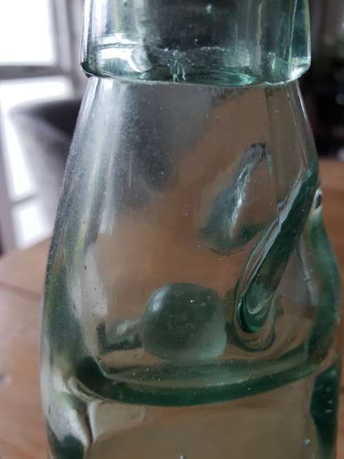 Antique Barnett & Foster London Green glass Codd bottle!! circa 1902 - 1919
