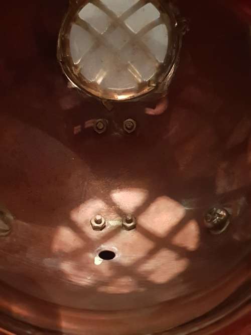 ROLEX SUBMARINER NAVY COPPER BRASS MINIATURE DIVING HELMET  WATCH DISPLAY NAUTICAL RARE