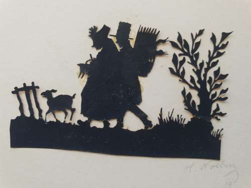 Antique 101 year old Harry And Angela Nolden Handmade Cutouts!!!!