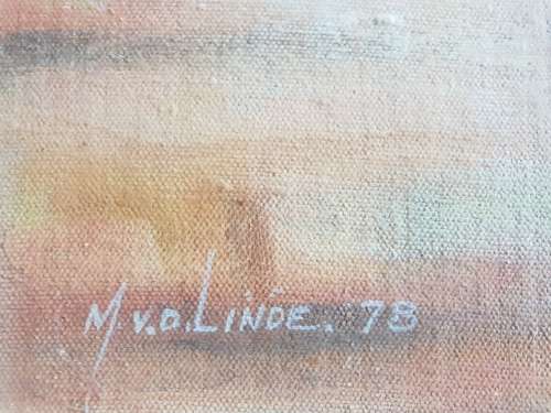 M vd Linde Acrylic on board!!!