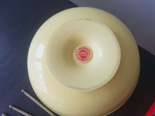 Enamel Nutcracker Bowl Set, H M Quackenbush, Vintage Nut Bowl, Mid Century