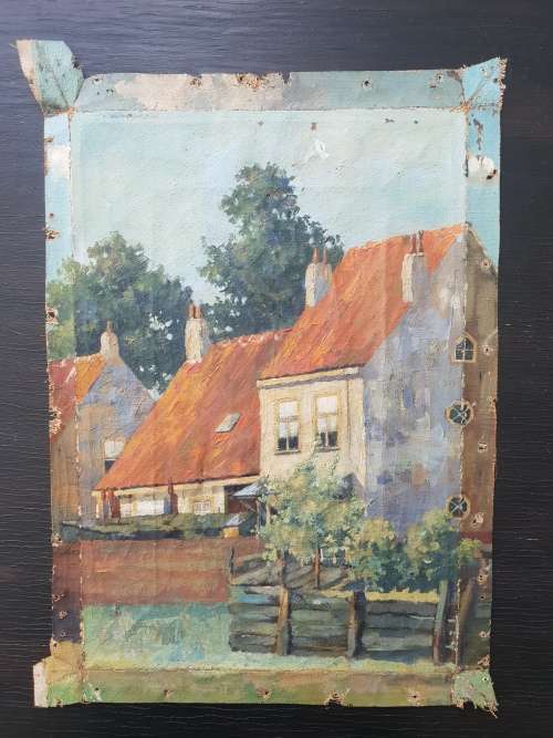 100 Y/old oil on canvas