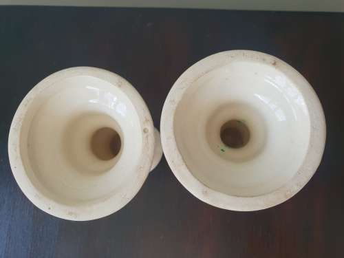 Pair Blue and white Porcelain Candle Sticks