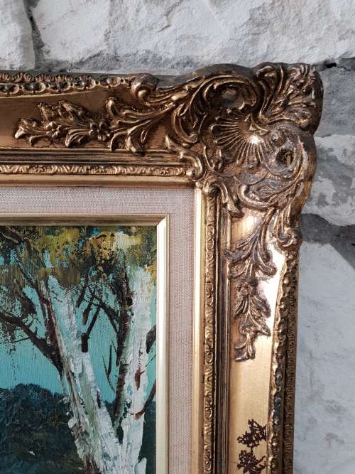 Extra Large R Hartman oil painting in beautiful Ornate frame!!