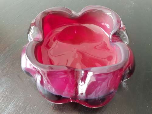 Reijmyre Sweden Blown Glass Ashtray!!