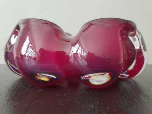 Reijmyre Sweden Blown Glass Ashtray!!