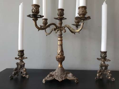 Italian 3 Piece Candleabra Set!! Stunning!!