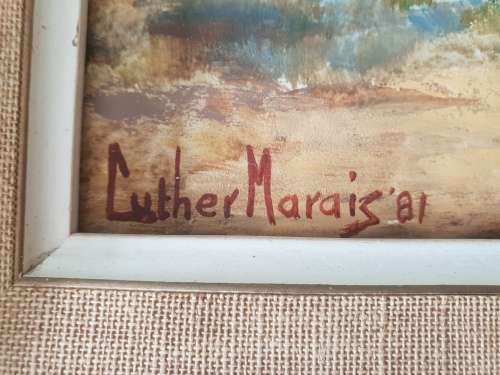 Luther Marais!! Investment Art!! Oil Painting!! Crazy R1!!!