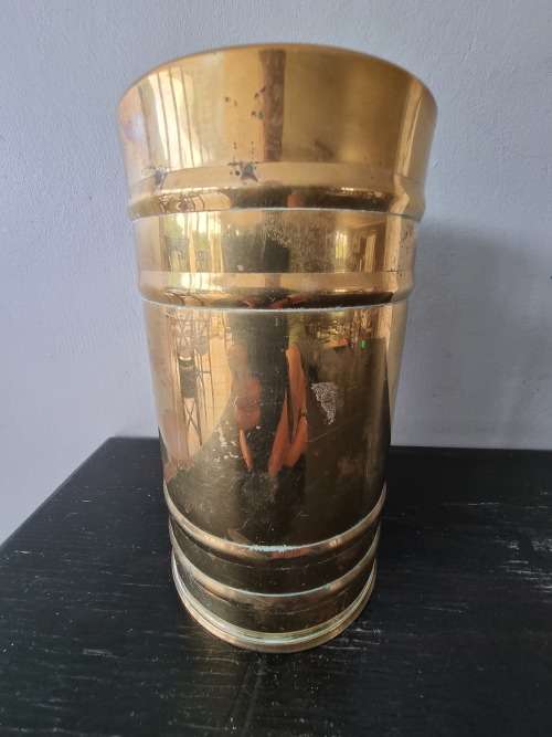 Solid Brass Lustre Ware, Hand made Cape Town, Large Vase