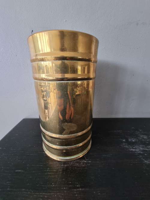 Solid Brass Lustre Ware, Hand made Cape Town, Large Vase