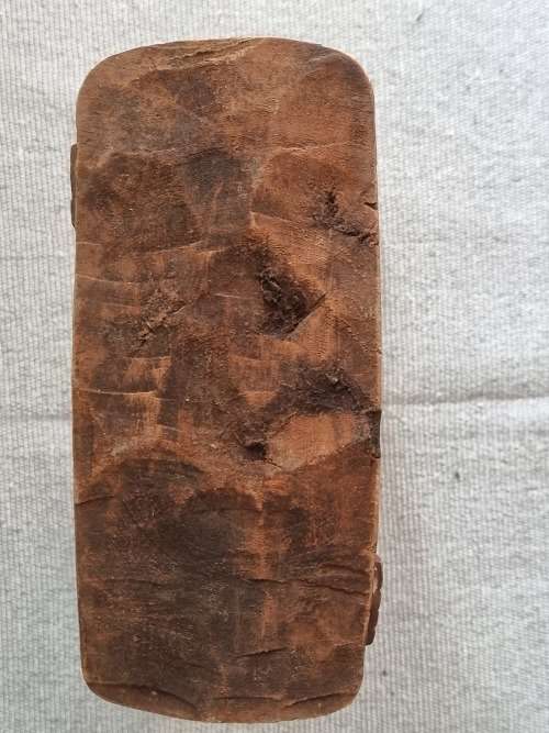 African Tribal Carved Wood Headrest