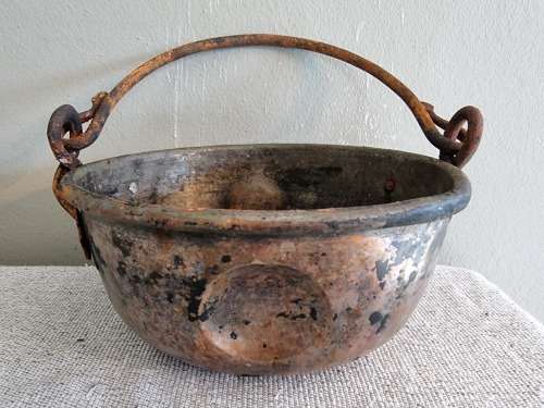 Antique Copper Jam Pot!!