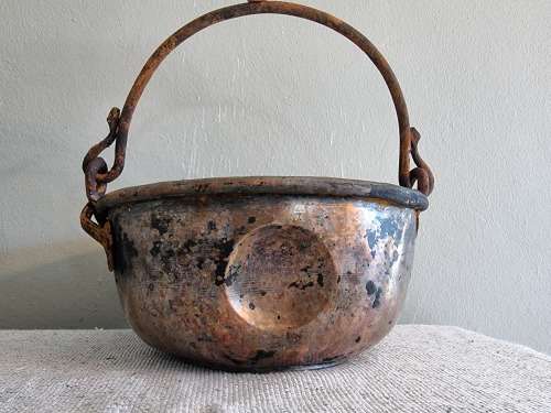 Antique Copper Jam Pot!!