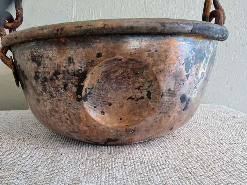 Antique Copper Jam Pot!!