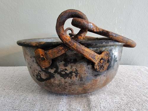 Antique Copper Jam Pot!!