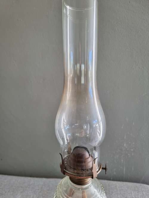 Stunning Vintage Paraffin Lamp and Flu.