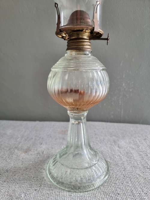 Stunning Vintage Paraffin Lamp and Flu.