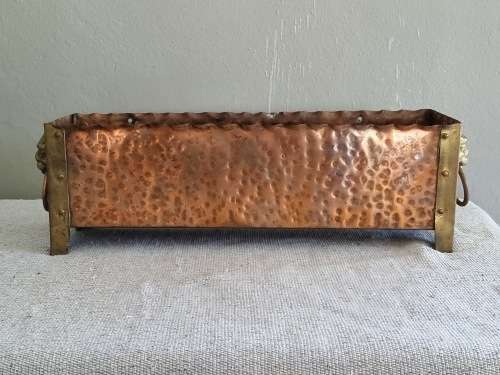 Empire Style Hammerred Copper and Brass Planter!!