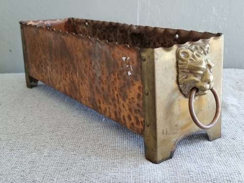 Empire Style Hammerred Copper and Brass Planter!!