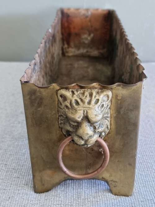Empire Style Hammerred Copper and Brass Planter!!