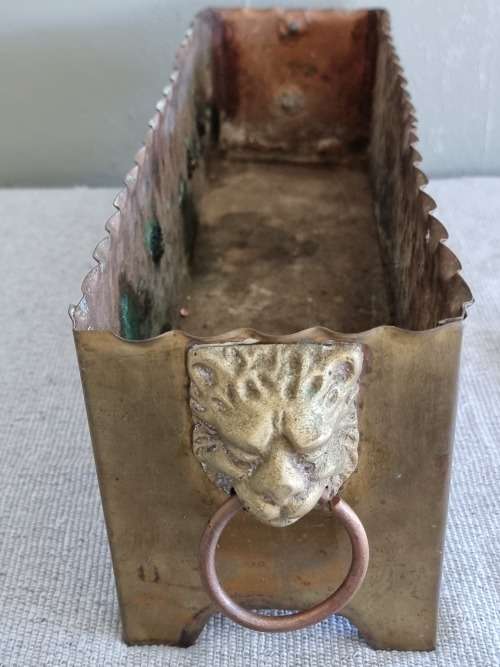 Empire Style Hammerred Copper and Brass Planter!!
