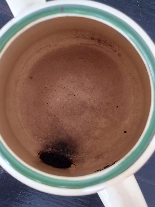 H & H Enamel Coffee Pot