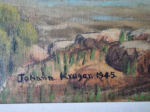 Johann Kruger Oil Circa 1945