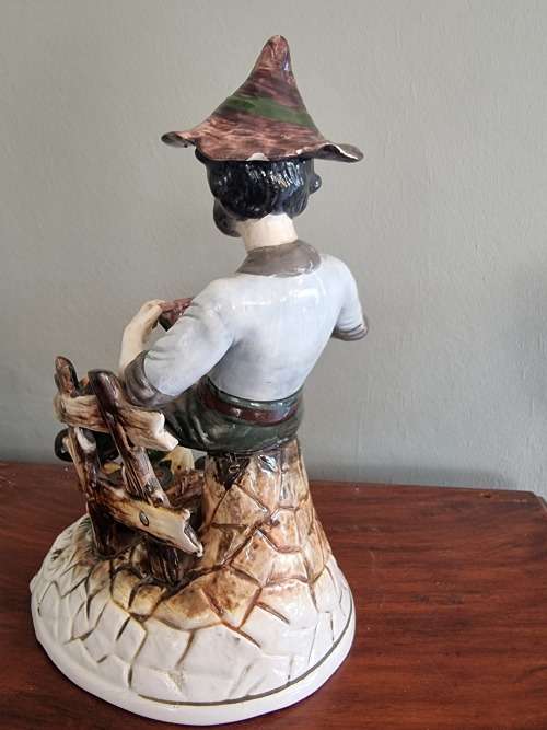 Capodimonte, Large Porcelain Figurine,made in Italy