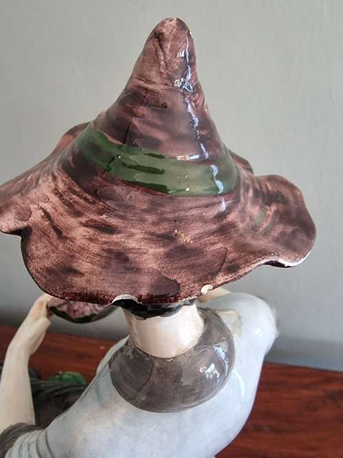 Capodimonte, Large Porcelain Figurine,made in Italy