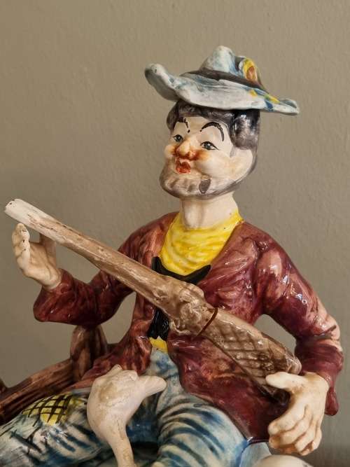 Capodimonte, Large Porcelain Figurine, Made in Italy.