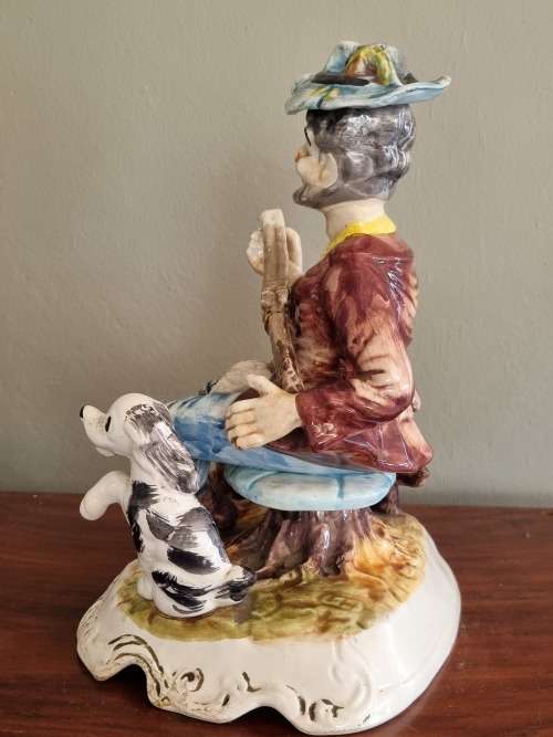 Capodimonte, Large Porcelain Figurine, Made in Italy.