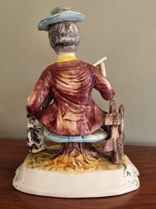Capodimonte, Large Porcelain Figurine, Made in Italy.
