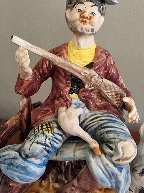 Capodimonte, Large Porcelain Figurine, Made in Italy.