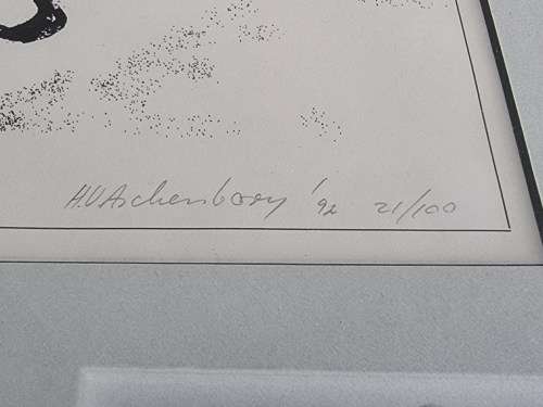 Hans ( Uli) Aschenborn Signed and Numbered circa 1992