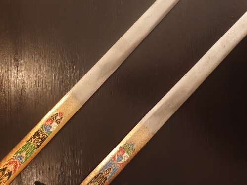 Two Ornamental Spanish Swords 58cm long.