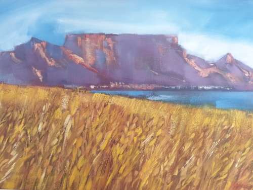 Adolfo McQue Large Acrylic on Canvas Framed.
