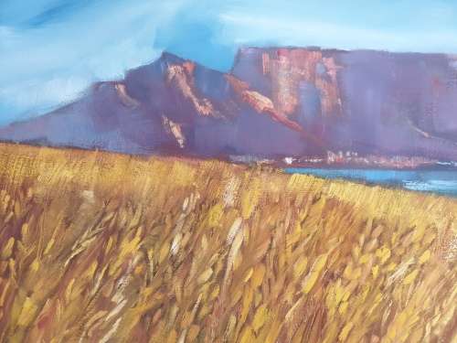 Adolfo McQue Large Acrylic on Canvas Framed.