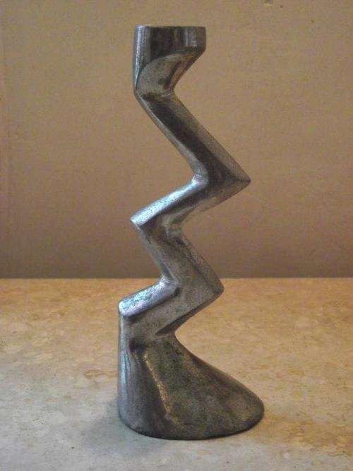 PEWTER CANDLE HOLDER