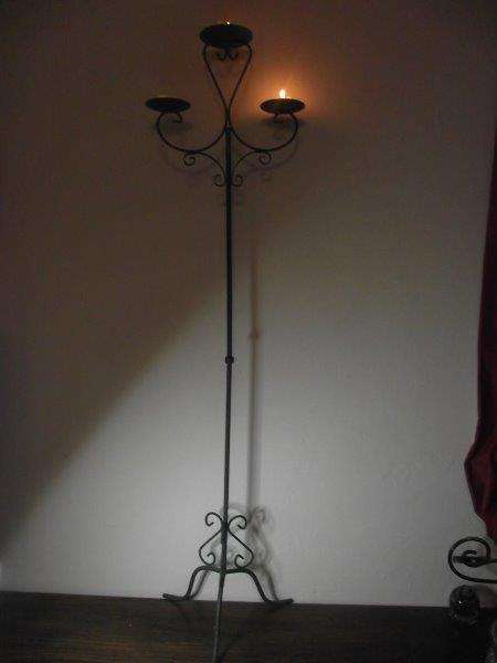 TALL WROUGHT IRON CANDLEABRA