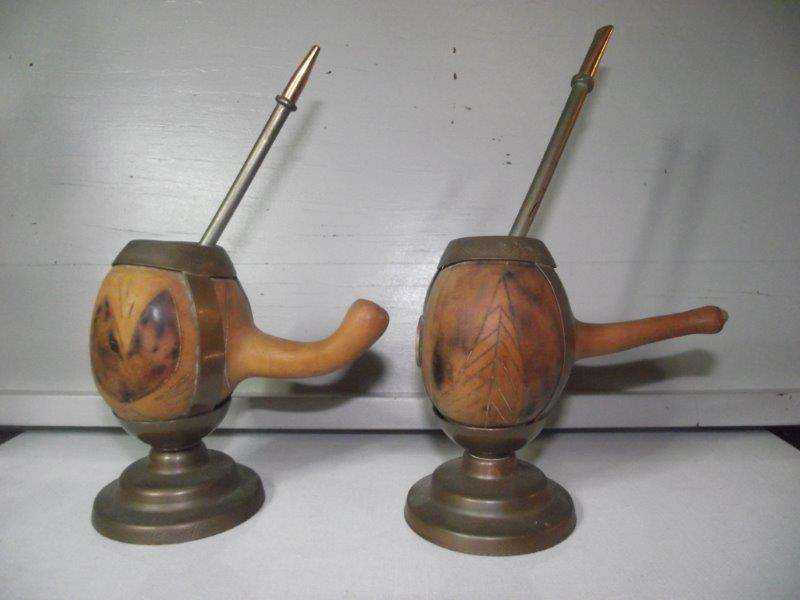"800 SILVER " YERBA MATE STRAWS AND CUPS, Read description!!