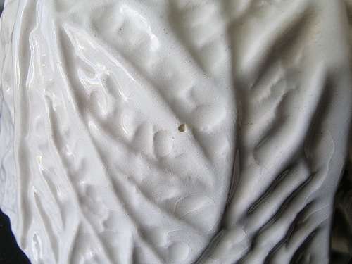 Pair Porcelain Cabbage Dishes with Lids.