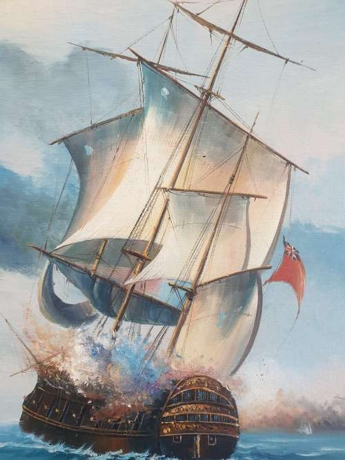Maritime oil Painting.