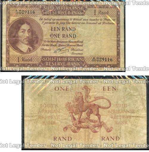 South Africa R1. EEN / ONE RAND. G Rissik A111 029916