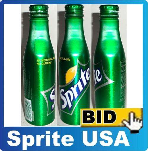 Sprite USA-alu empty bottle
