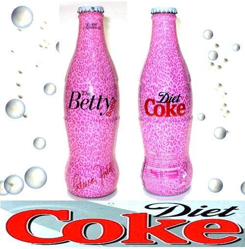 ( Glass Bottle ) UK Diet Coca Cola COKE. The Betty Bottle