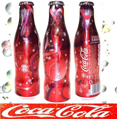 ( ALU Bottle FULL ) PORTUGAL 2007 Coca Cola COKE / Valentine's Day