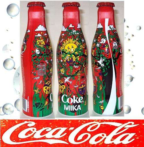 ( ALU Bottle FULL ) FRANCE 2009 Coca Cola COKE / MIKA